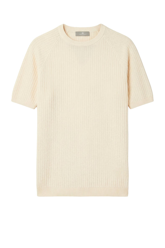 Raglan knit T-shirt in crepe cotton - MONTEZEMOLO