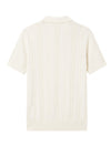Textured-Knit t-shirt in crepe cotton