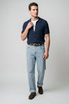 Textured-Knit t-shirt in crepe cotton