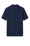 Textured-Knit t-shirt in crepe cotton