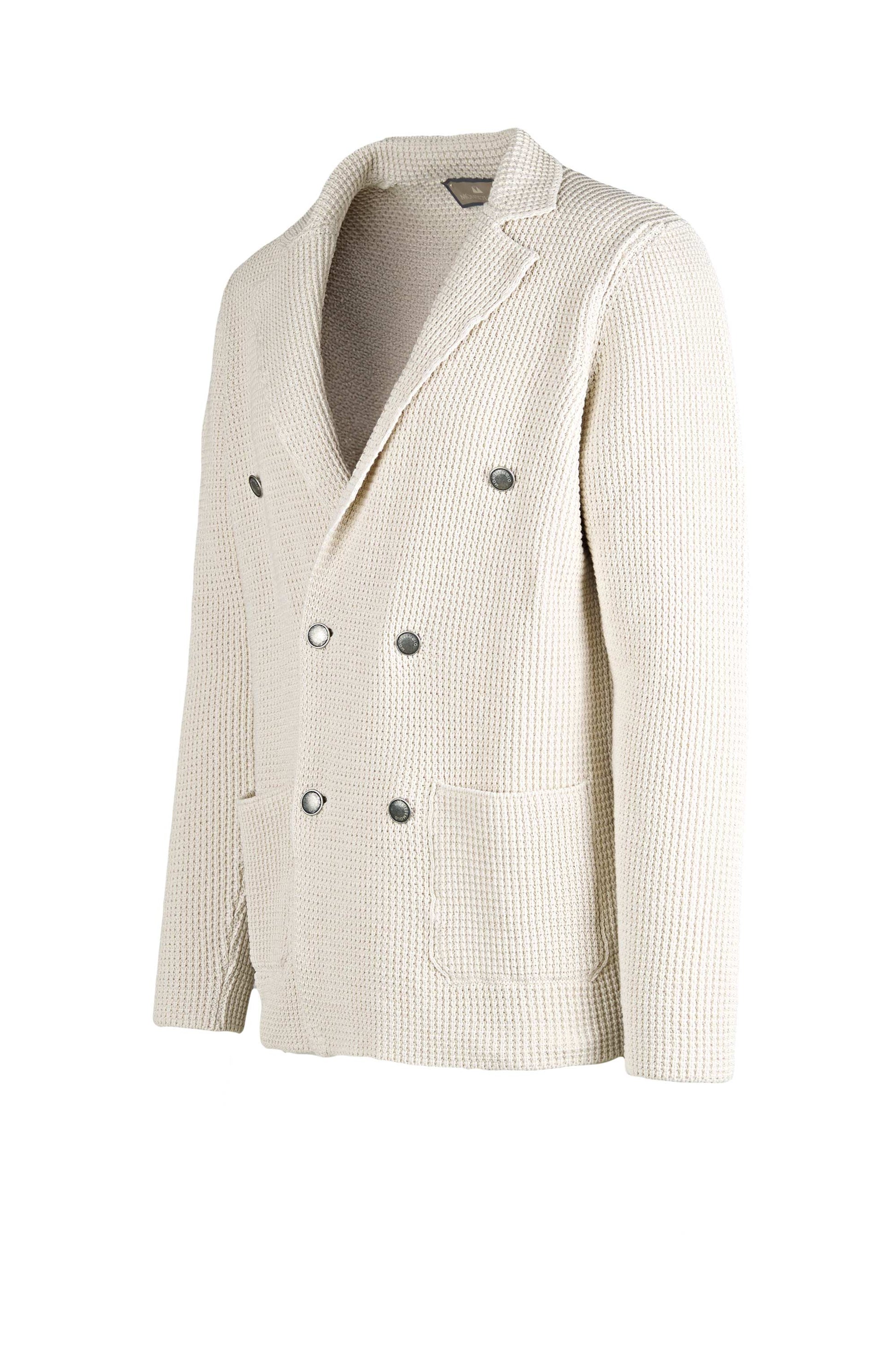 Double-breasted knit cardigan jacket - MONTEZEMOLO