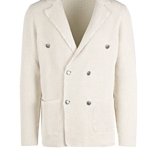 Double-breasted knit cardigan jacket - MONTEZEMOLO