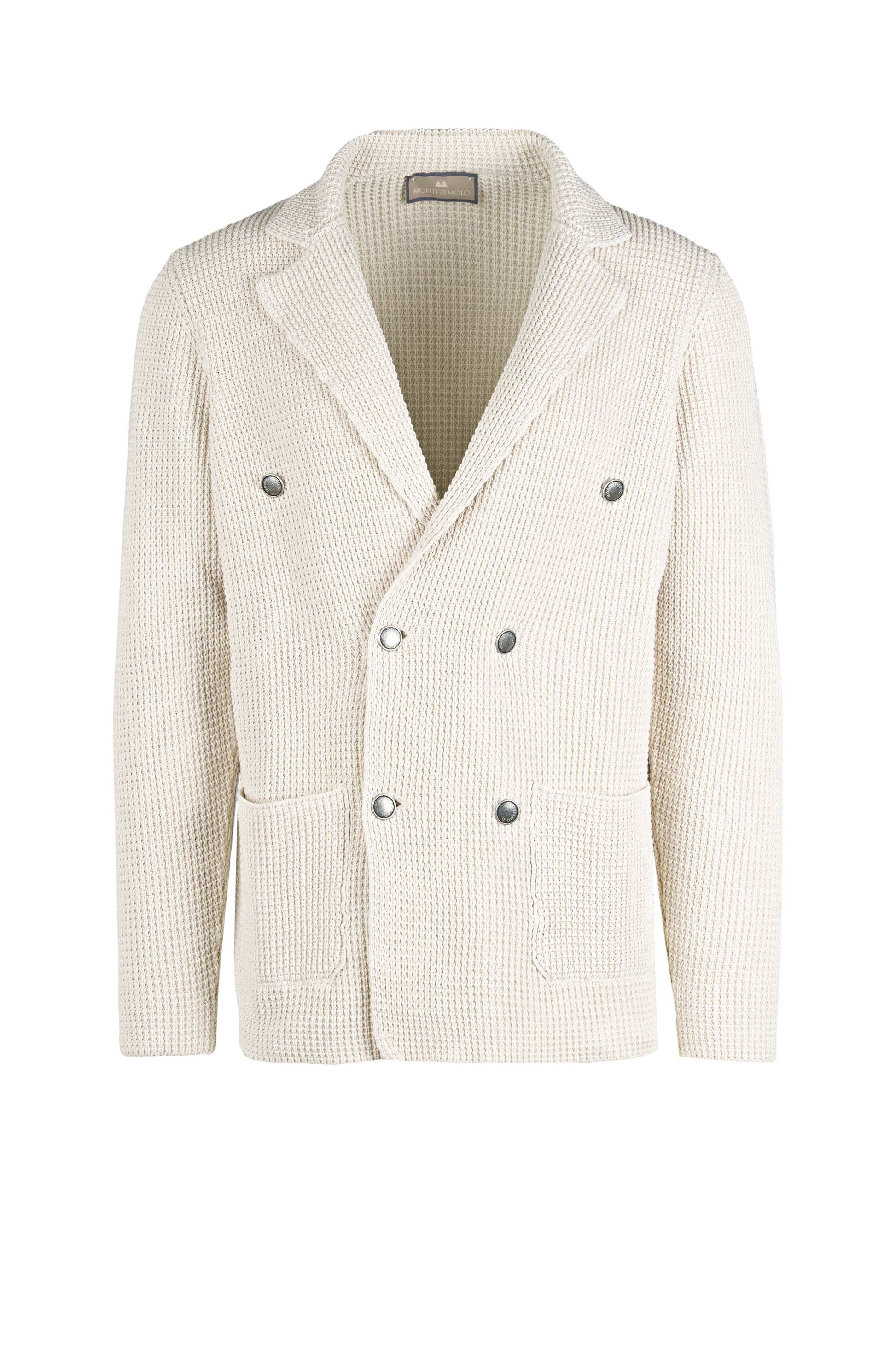 Double-breasted knit cardigan jacket - MONTEZEMOLO