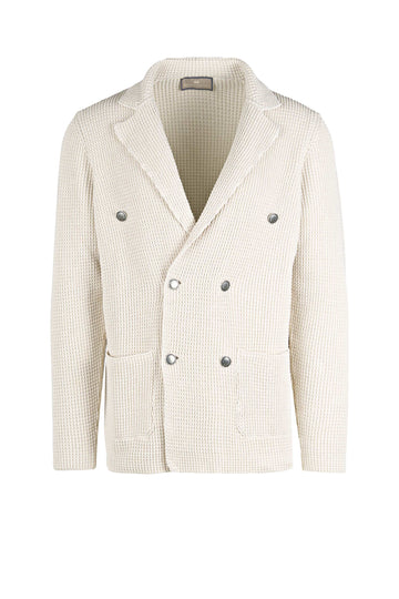 Double-breasted knit cardigan jacket - MONTEZEMOLO