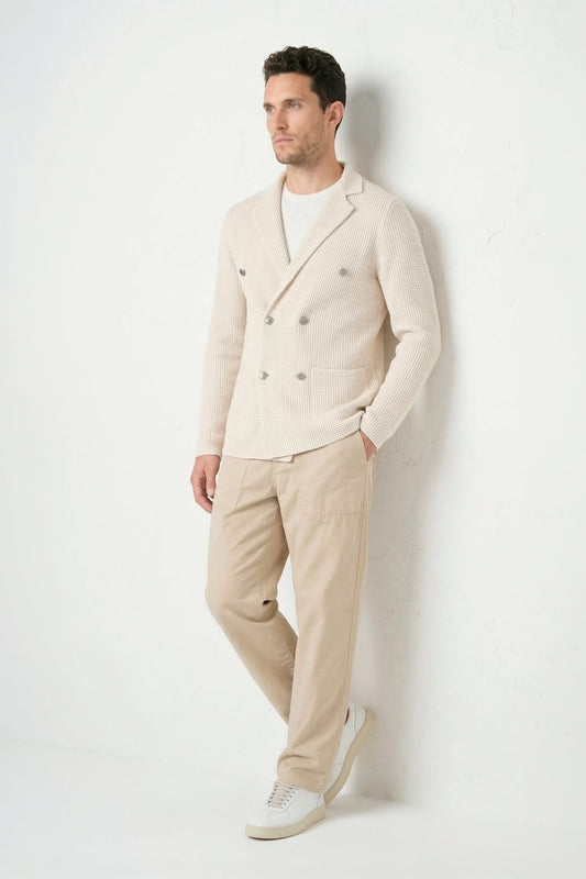 Maglia-giacca cardigan doppiopetto