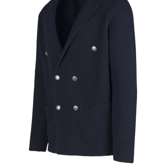 Double-breasted knit cardigan jacket - MONTEZEMOLO
