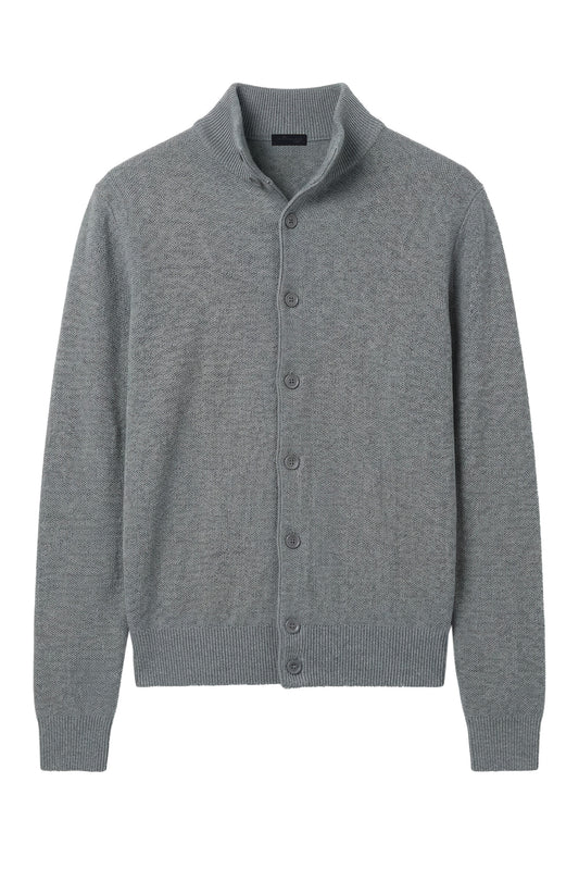 Rice-stitch cotton knit jacket - MONTEZEMOLO