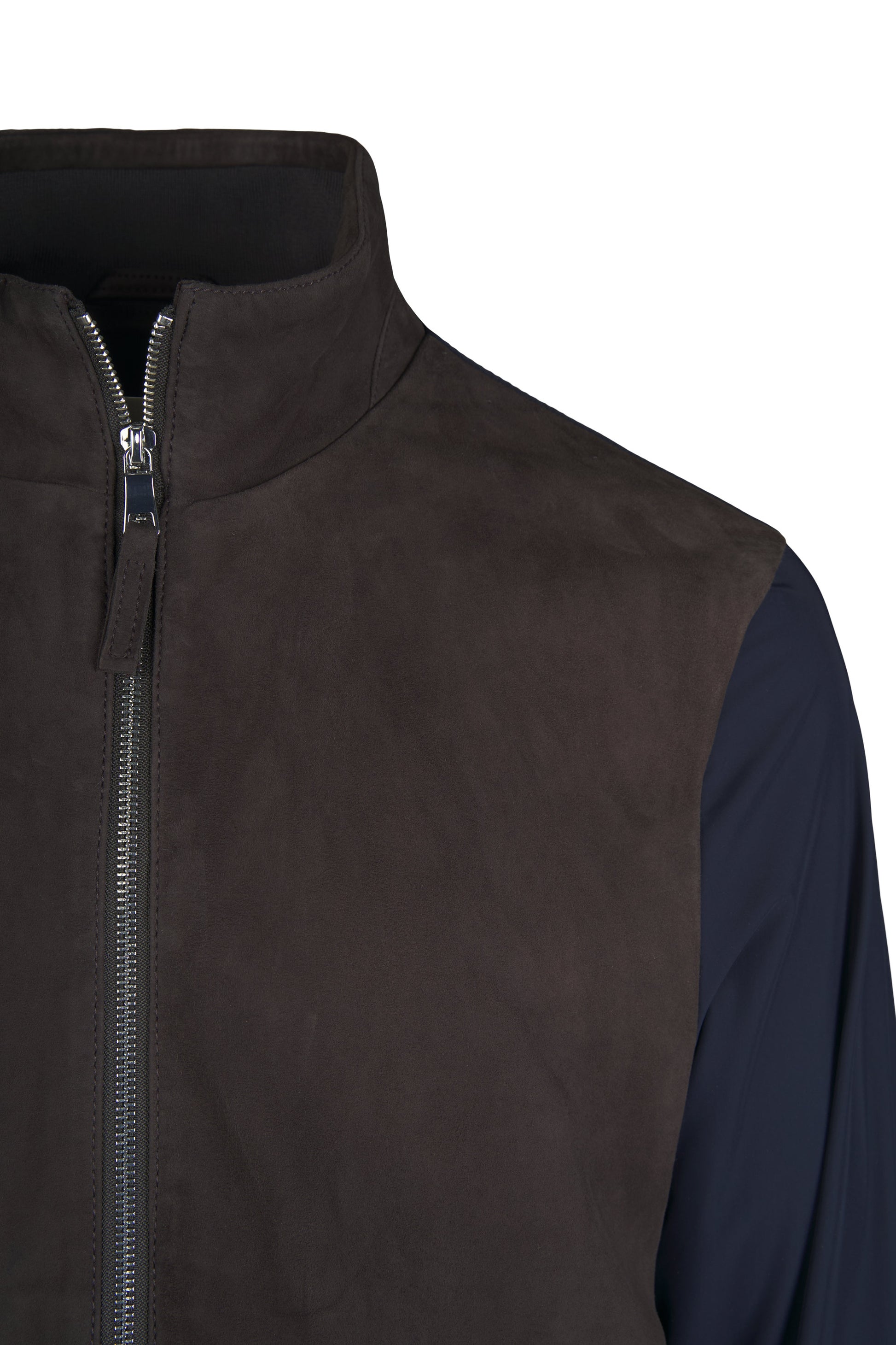 Bomber jacket with suede front - MONTEZEMOLO
