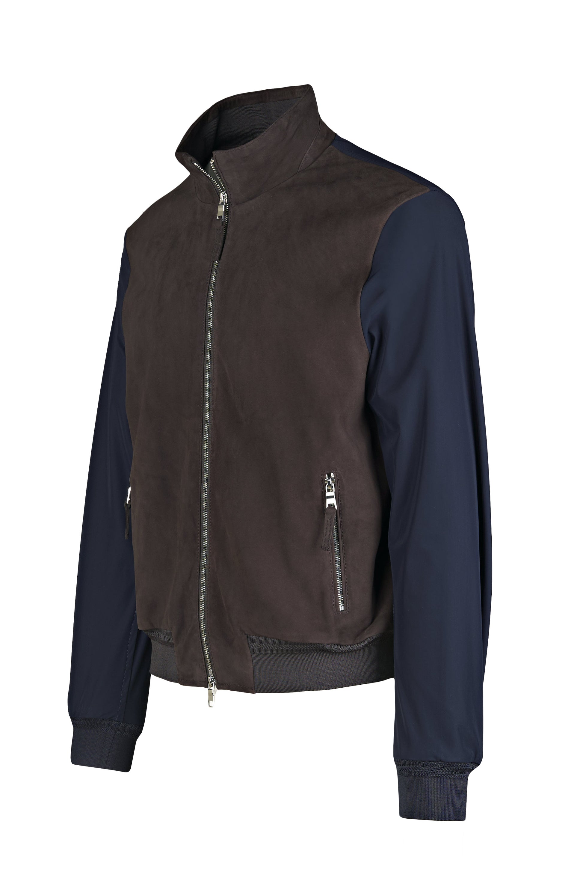 Bomber jacket with suede front - MONTEZEMOLO