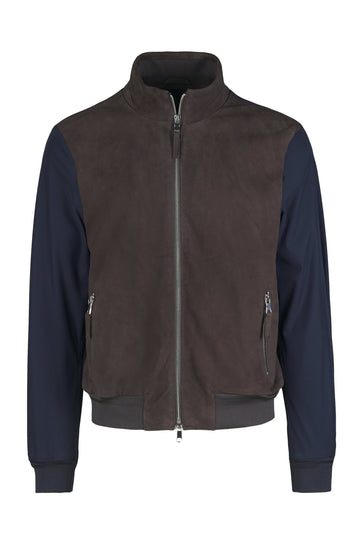 Bomber jacket with suede front - MONTEZEMOLO