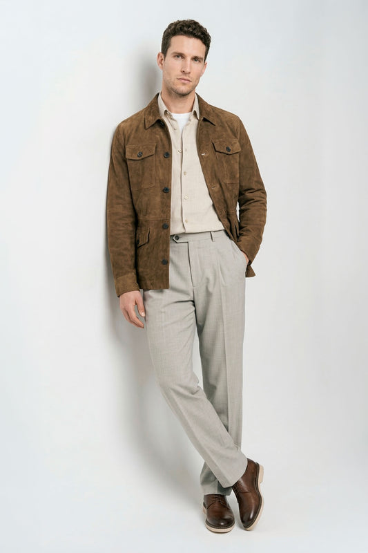 Unlined suede field jacket - MONTEZEMOLO