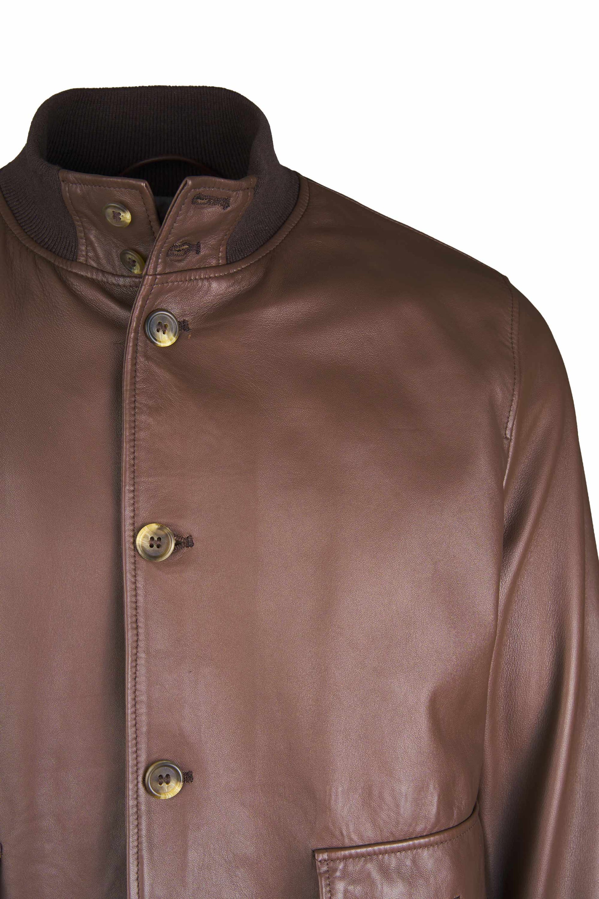 Nappa leather bomber jacket - MONTEZEMOLO