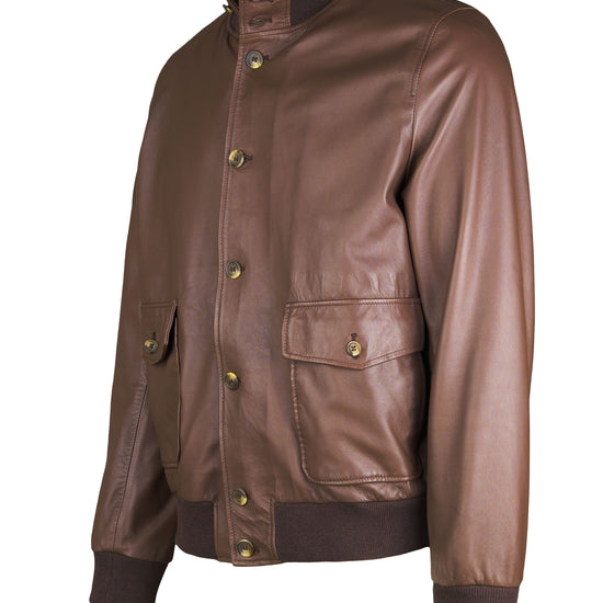 Nappa leather bomber jacket - MONTEZEMOLO