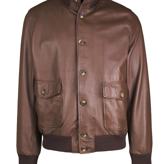 Nappa leather bomber jacket - MONTEZEMOLO