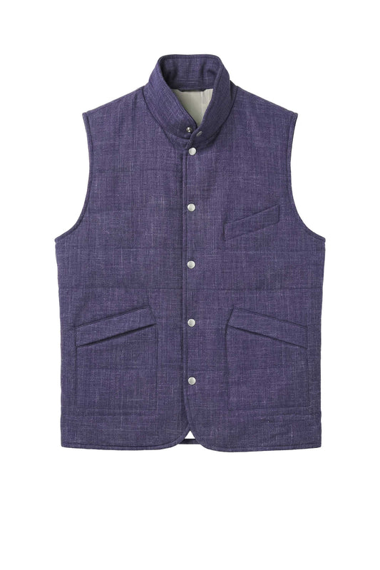 Tailored light padded vest - Loro Piana® fabrics - MONTEZEMOLO