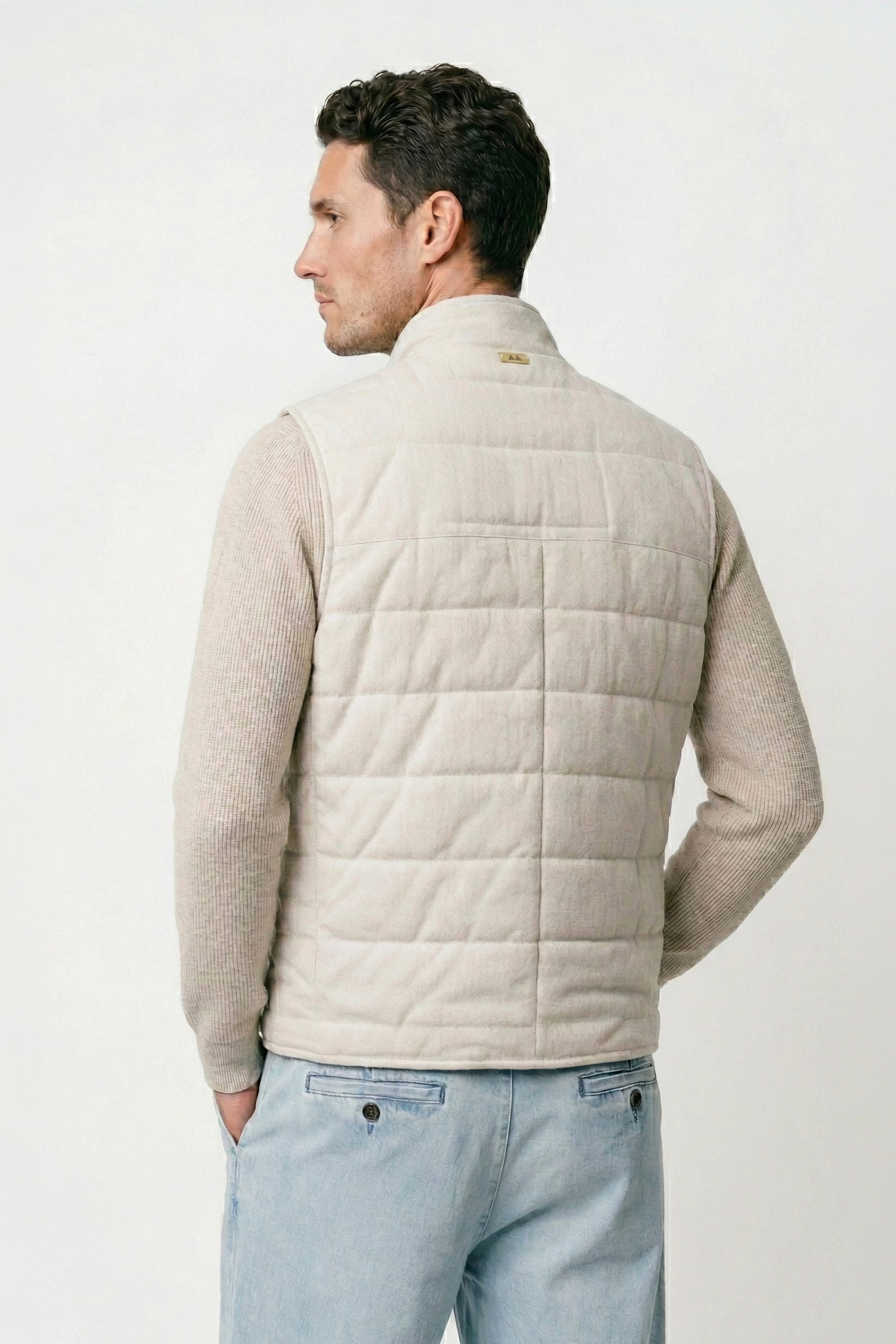 Quilted linen and cotton vest - MONTEZEMOLO