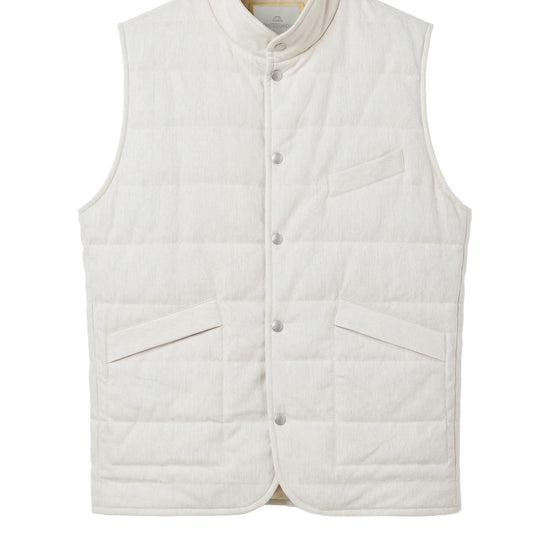 Quilted linen and cotton vest - MONTEZEMOLO