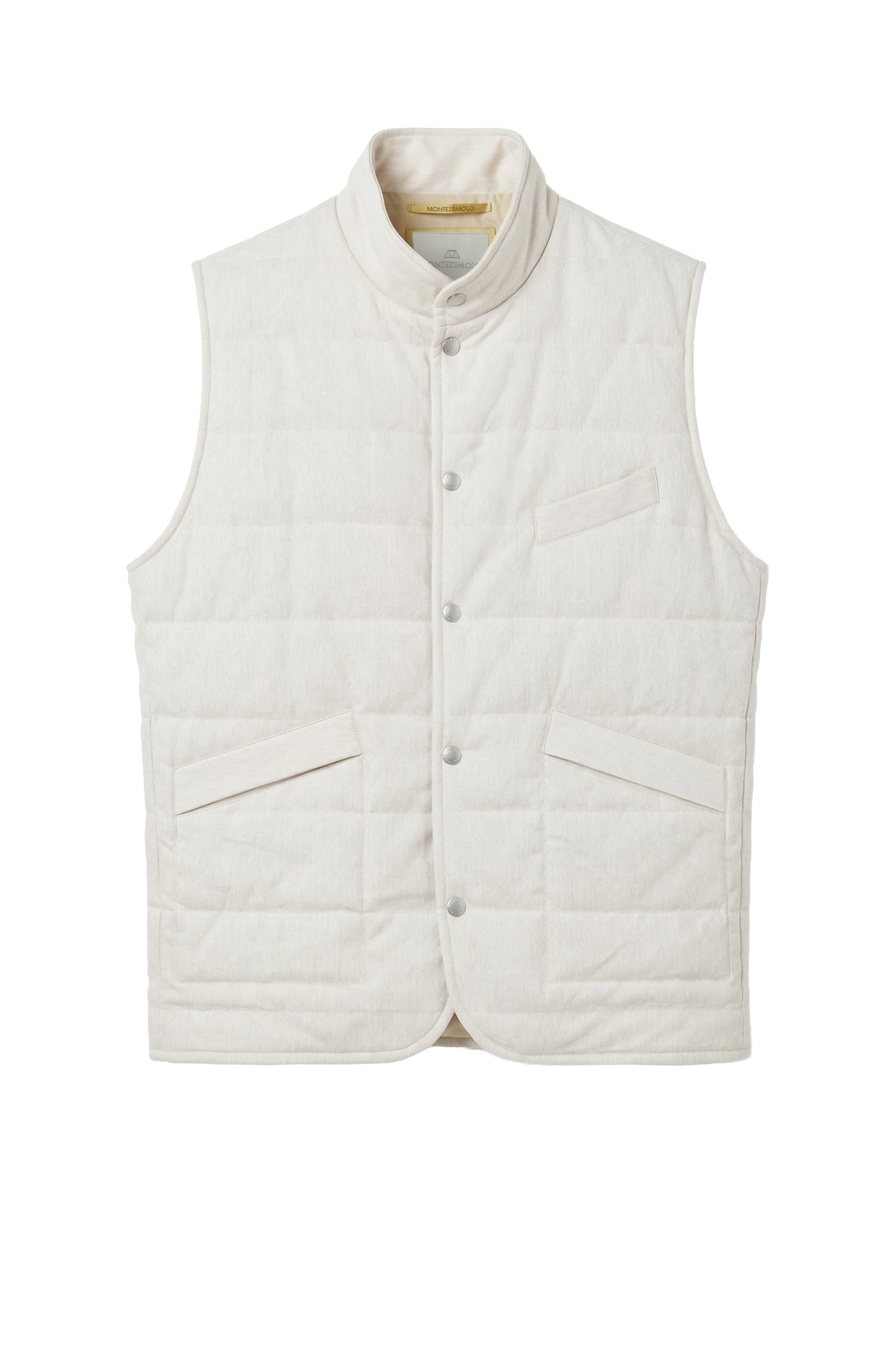 Quilted linen and cotton vest - MONTEZEMOLO