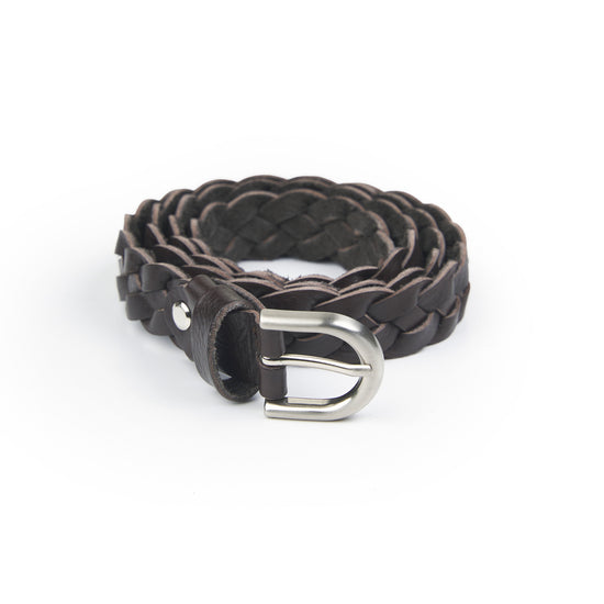 Braided leather belt - MONTEZEMOLO