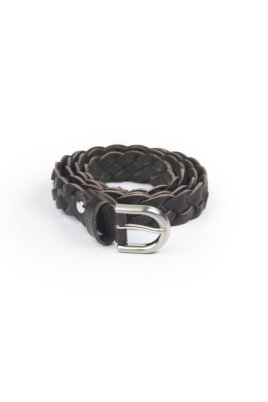 Braided leather belt - MONTEZEMOLO
