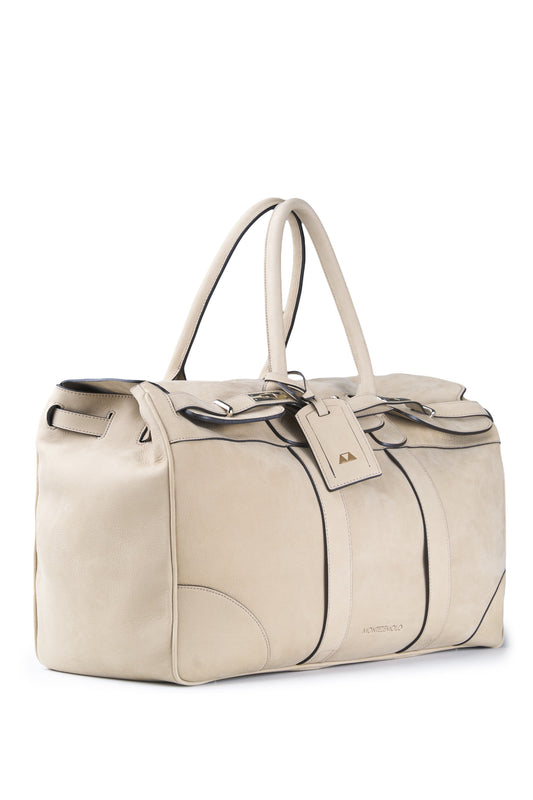 Nubuck leather travel bag