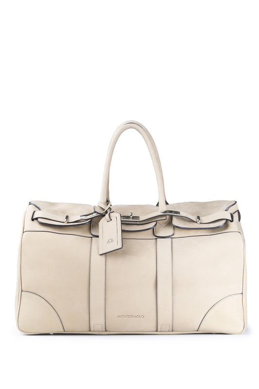 Nubuck leather travel bag