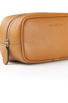 Beauty case in pelle martellata