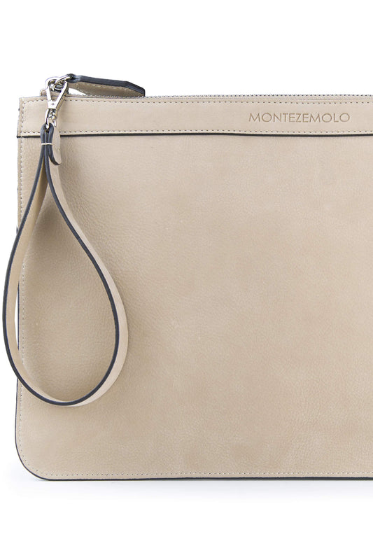 Pochette in pelle nubuck