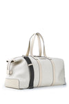 Borsa da viaggio in tessuto e pelle