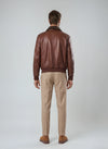 Leather Shearling Bomber Jacket - MONTEZEMOLO