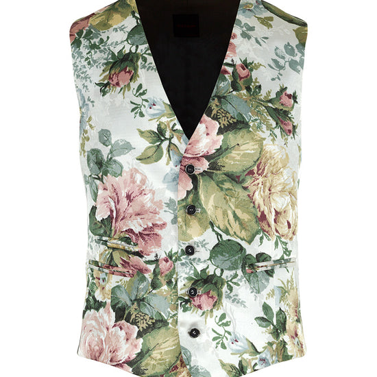 MONTEZEMOLO Men's Clothing - Vests - Floral Brocade Waistcoat - www.montezemolostore.com