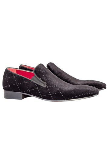 MONTEZEMOLO Men's Clothing - Loafers - Glitter Velvet Loafers - www.montezemolostore.com