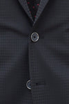 Faux-Uni Black Stretch Wool Suit - MONTEZEMOLO