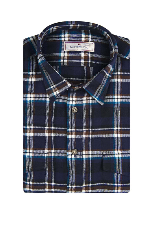 Patterned Flannel Shirt