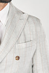 Striped Linen, Wool & Silk Suit