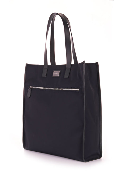 Canvas & Leather Tote Bag