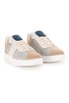 Suede and Canvas Tennis Sneaker