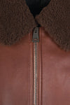 Leather Shearling Bomber Jacket - MONTEZEMOLO