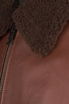 Leather Shearling Bomber Jacket - MONTEZEMOLO