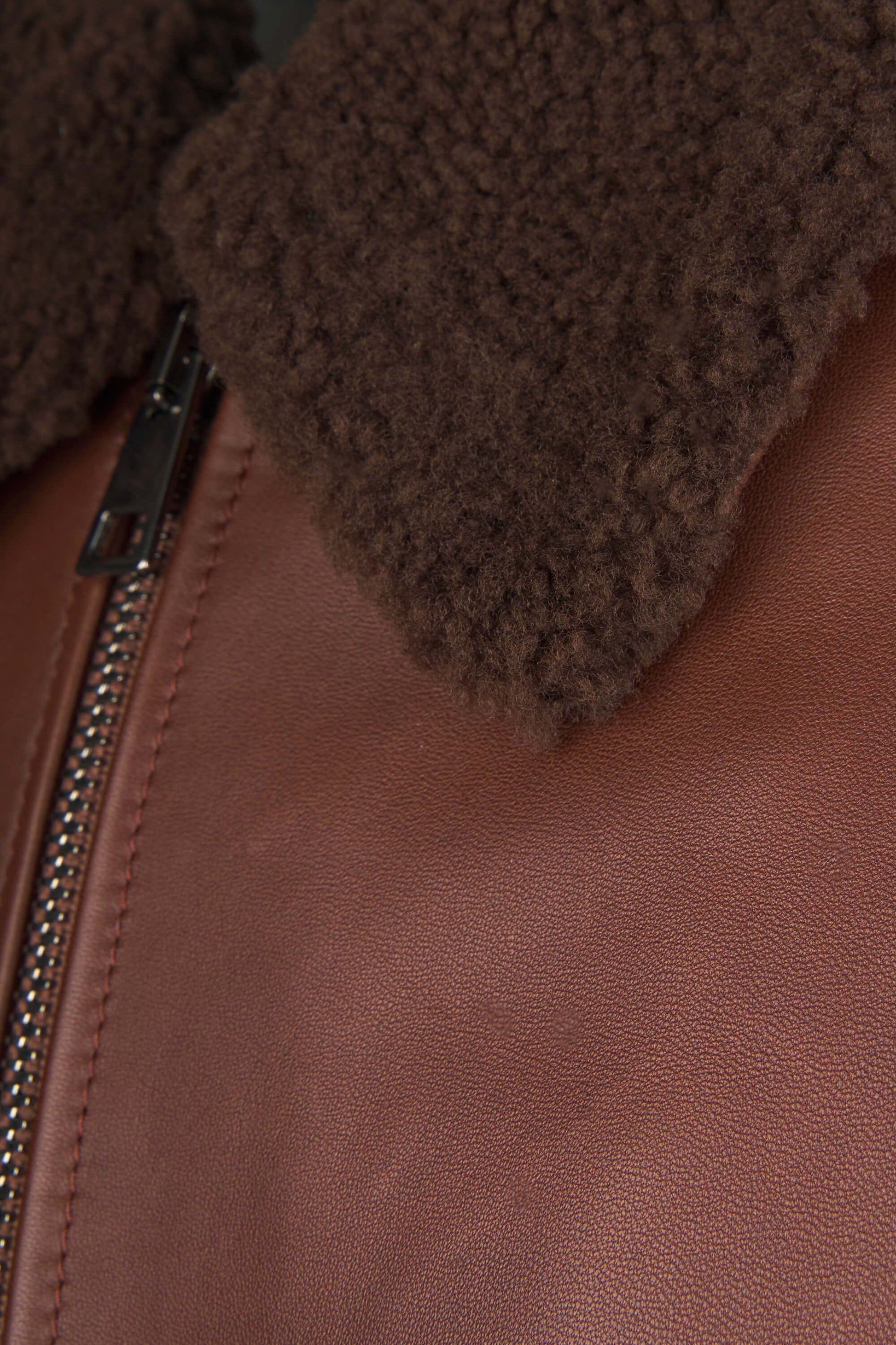 Leather Shearling Bomber Jacket - MONTEZEMOLO