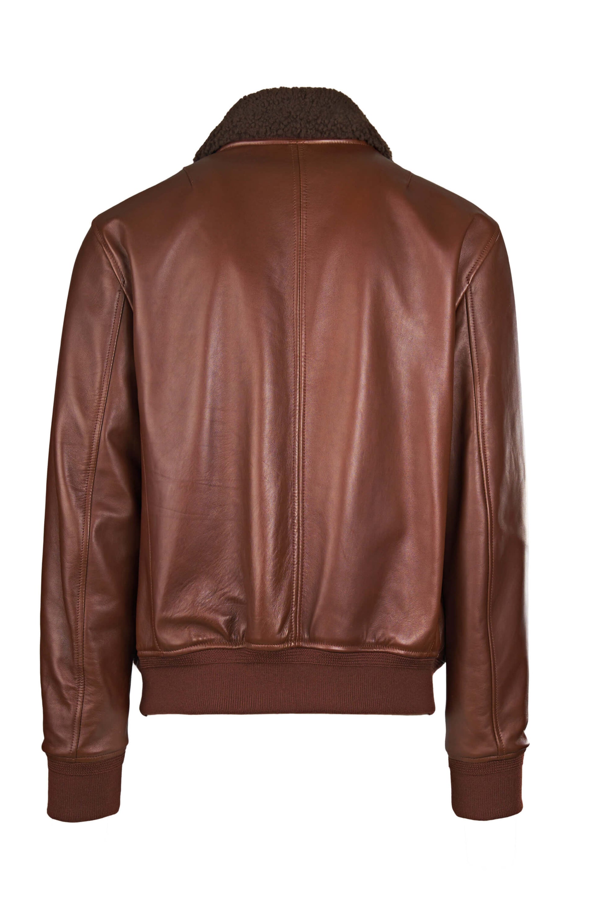 Leather Shearling Bomber Jacket - MONTEZEMOLO